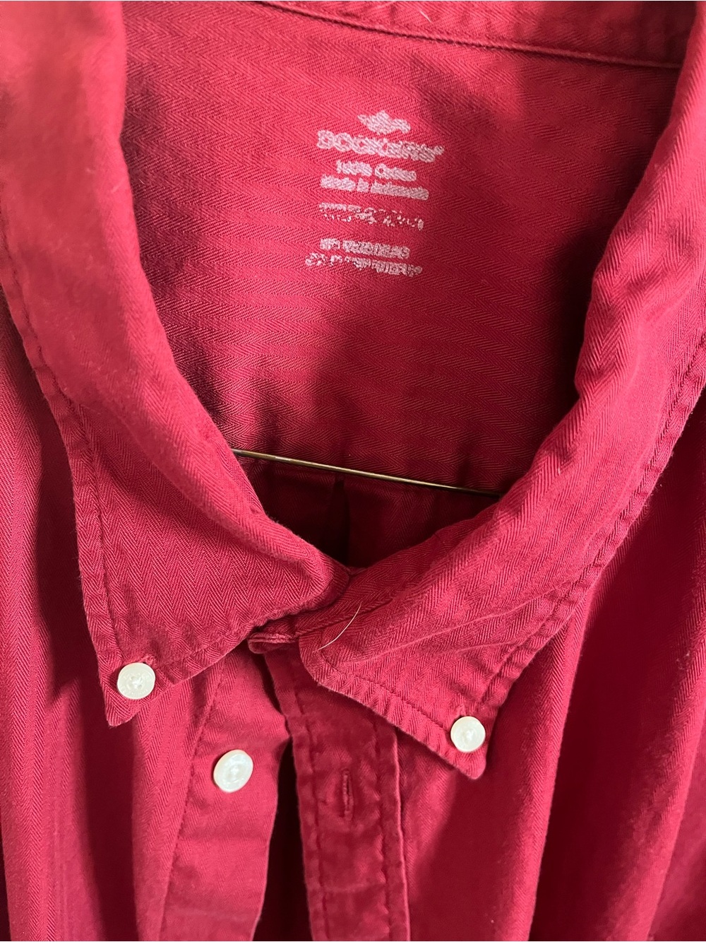 Red Button Up - Picture 2 of 2